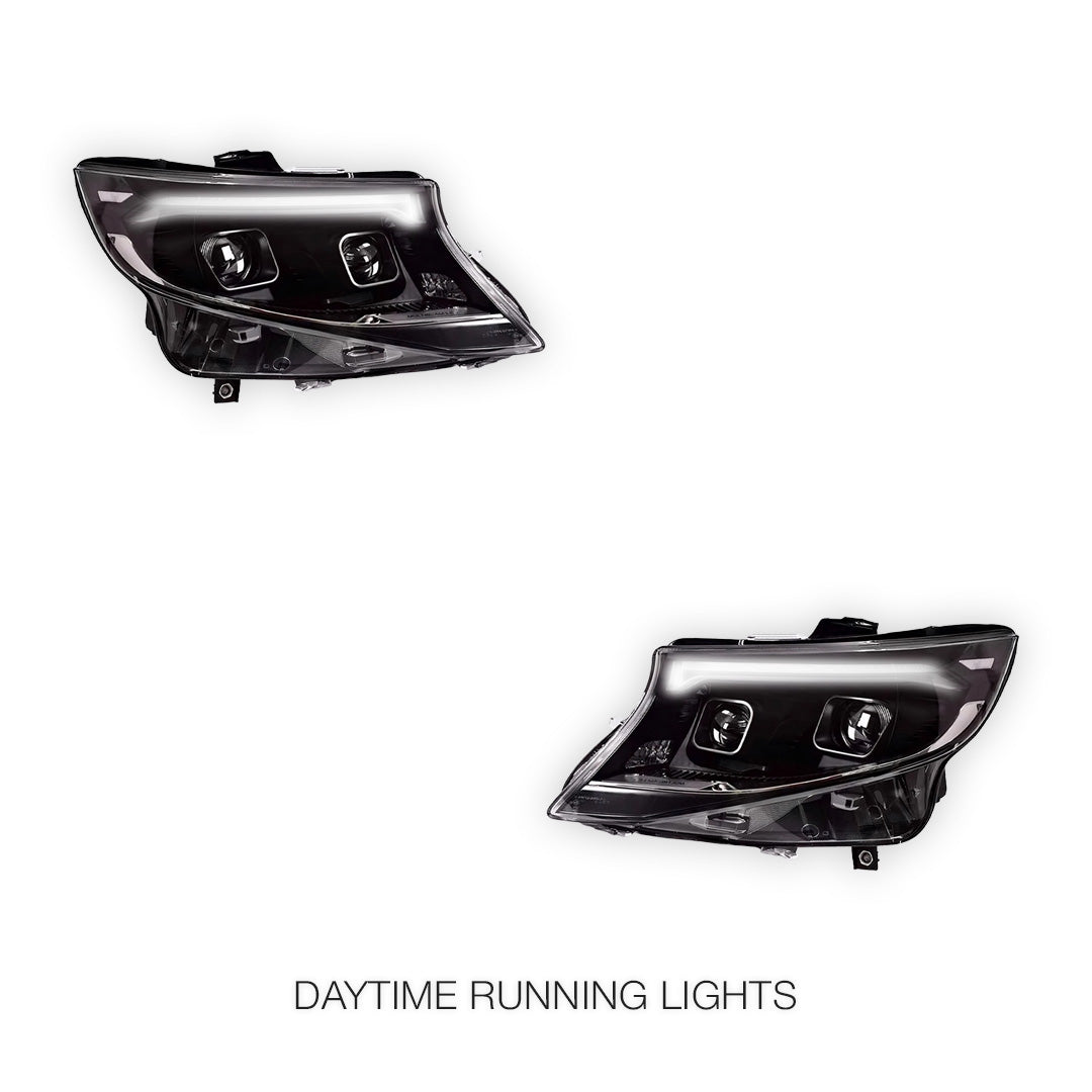 Mercedes-Benz Vito W447 (2015 - 2024) Crystal LED Style Sequential Projector Headlights LH + RH