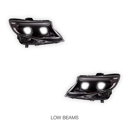 Mercedes-Benz Vito W447 (2015 - 2024) Crystal LED Style Sequential Projector Headlights LH + RH