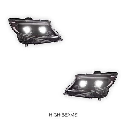 Mercedes-Benz Vito W447 (2015 - 2024) Crystal LED Style Sequential Projector Headlights LH + RH
