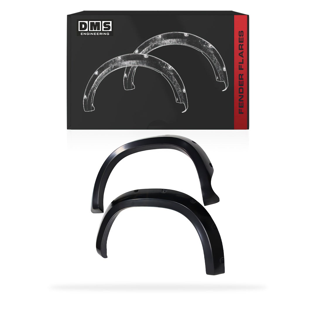 Mercedes-Benz X-Class W470 (2017 - 2020) Front Satin Matte Black Pocket Style Guard Flares