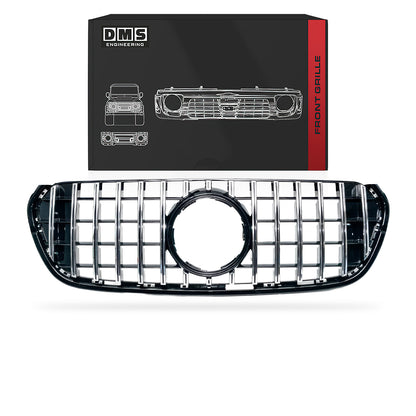 Mercedes-Benz X-Class W470 (2017 - 2021) Gloss Black / Chrome Black / Matt Black Panamericana Front Bumper Bar Grille