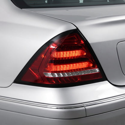 Mercedes-Benz C-Class W203 (2005 - 2007) Clear Red Sequential 3D LED Stripe Bar Tail Lights LH + RH