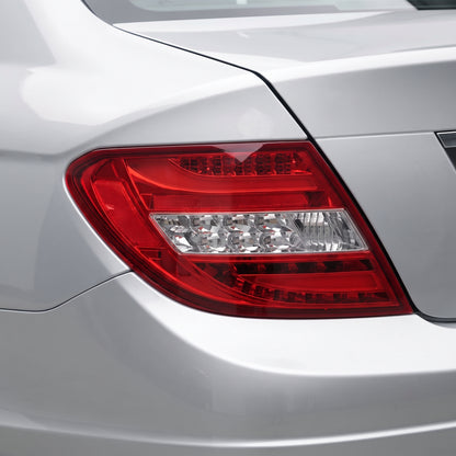 Mercedes-Benz C-Class W204 (2007 - 2010) Sequential Clear Red Full LED Tail Lights LH + RH installed