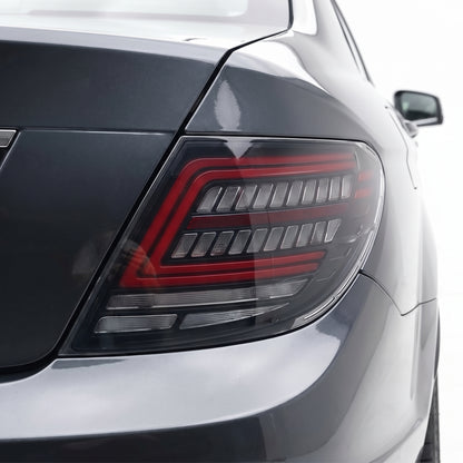 Mercedes-Benz C-Class W204 (2007 - 2014) Smoked Sequential Full LED Tail Lights LH + RH