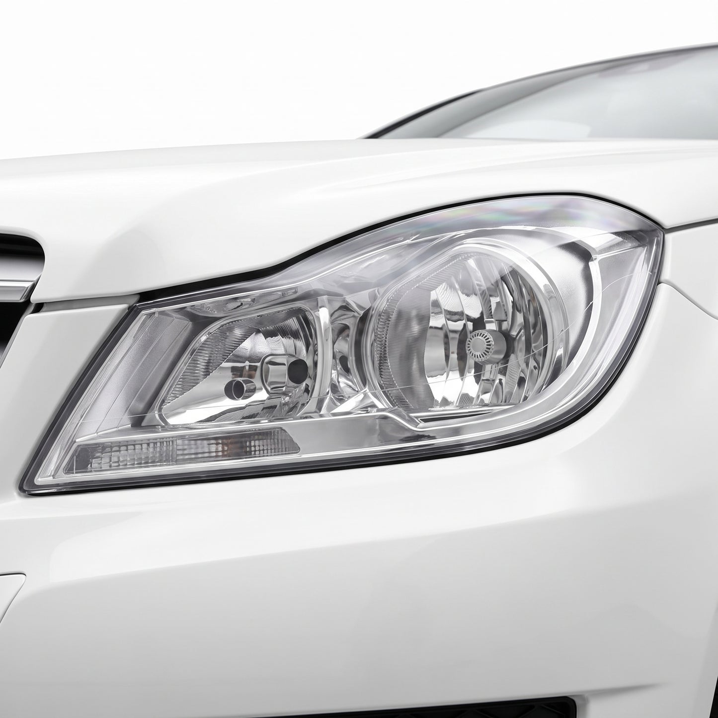 Mercedes-Benz C-Class W204 (2010 - 2014) Chrome Halogen Headlights LH + RH