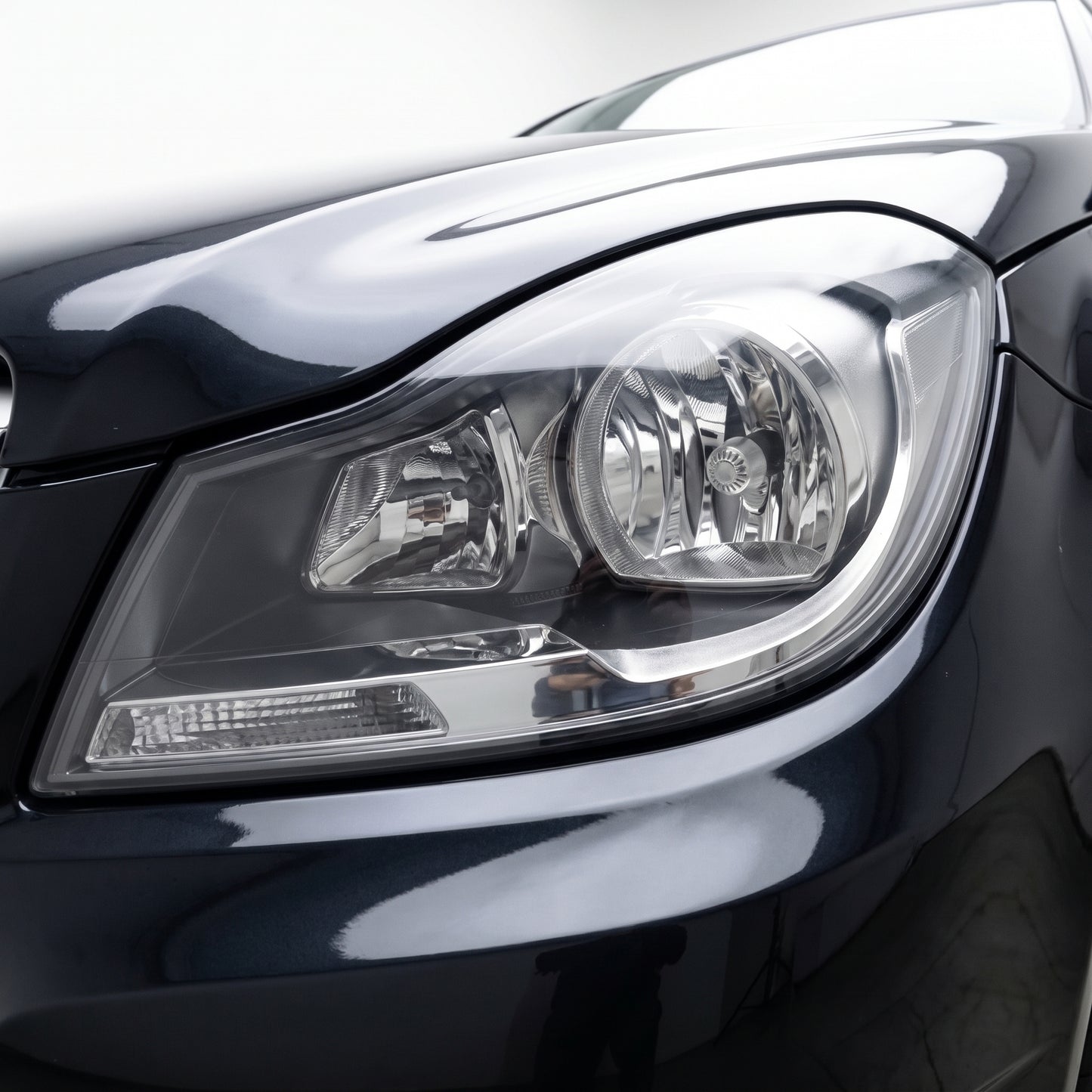 Mercedes-Benz C-Class W204 (2010 - 2014) Dark Grey Halogen Headlights LH + RH