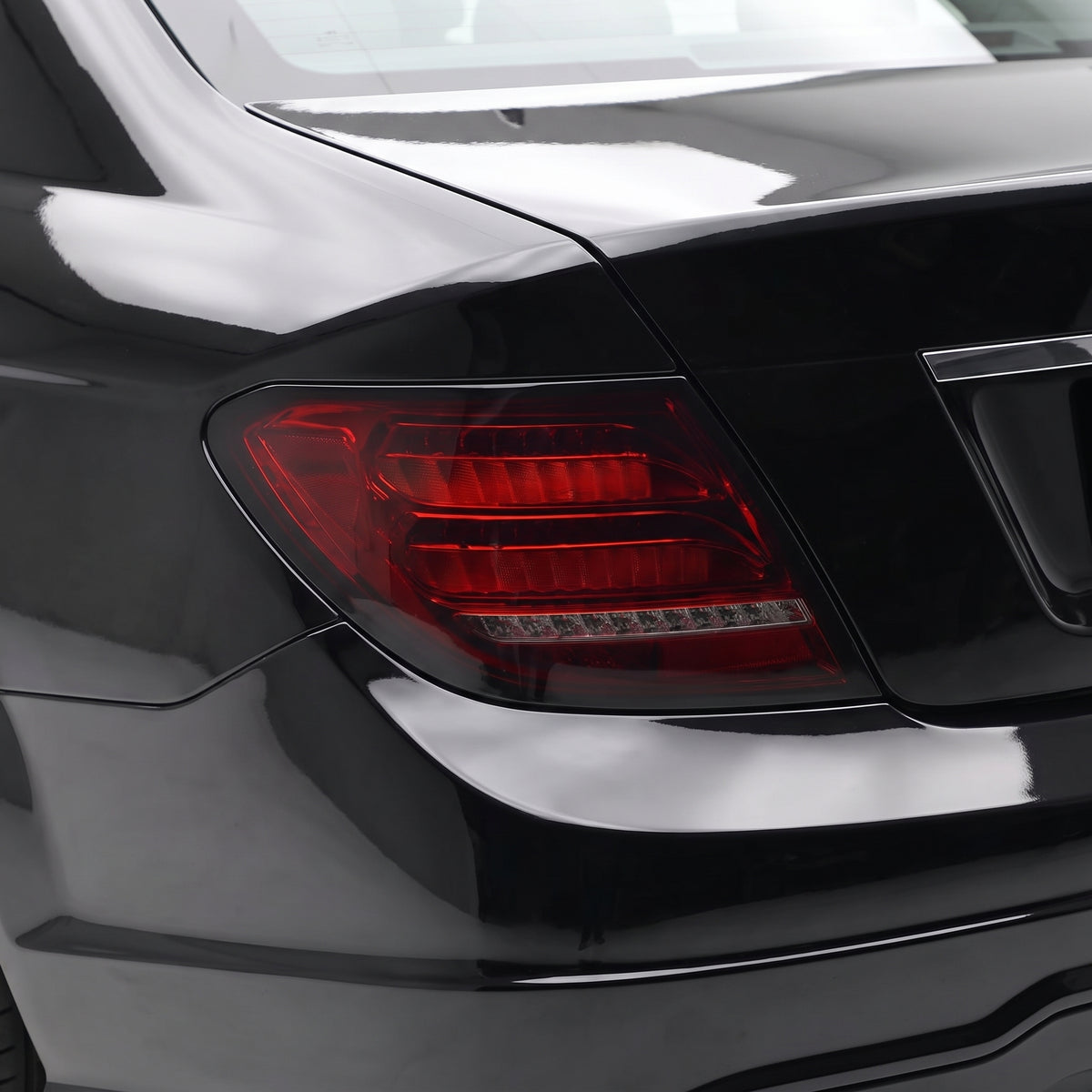 Mercedes-Benz C-Class W204 (2011 - 2014) Sequential Smoked Full LED Tail Lights LH + RH installed