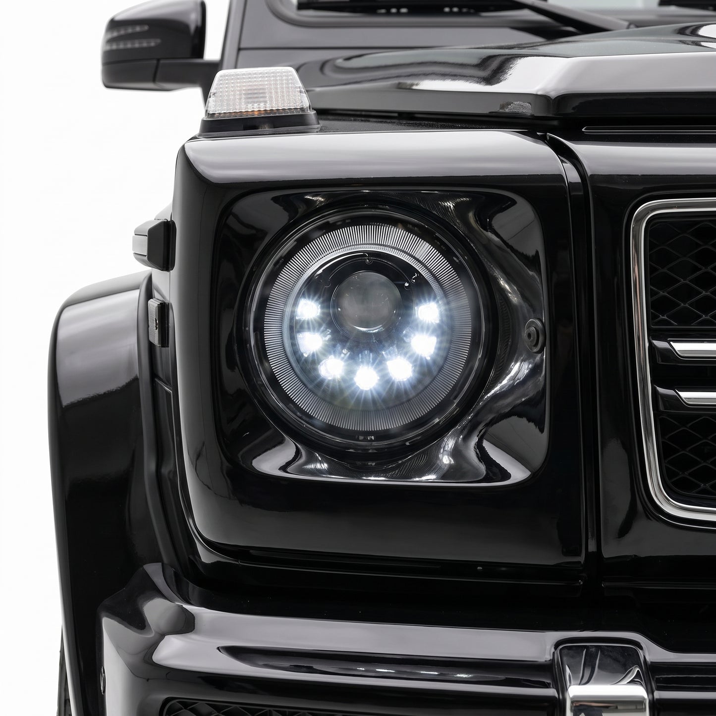 Mercedes-Benz G-Class W463 (1986 - 2018) Full Smoked Mansory Style LED Headlights LH + RH