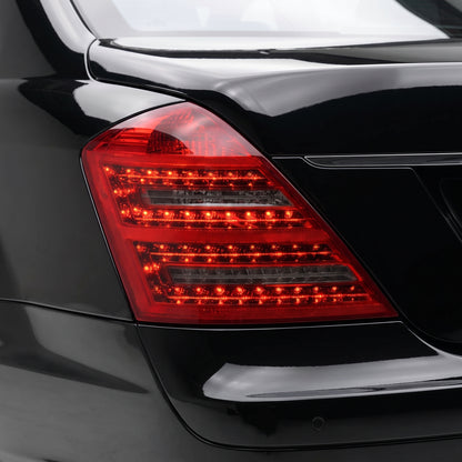 Mercedes-Benz S-Class W221 (2006 - 2009) Smoked Red LED Tail Lights LH + RH