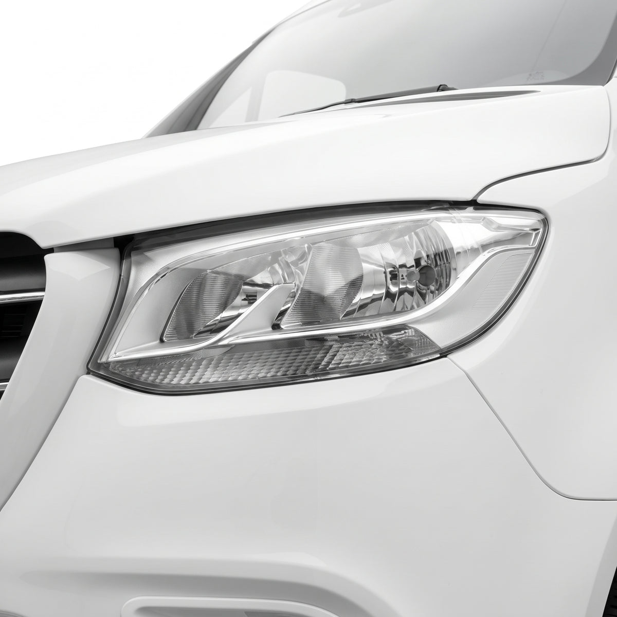 Mercedes-Benz Sprinter VS30 / W907 / W910 (2018 - 2025) OEM Style Headlights LH + RH installed close-up