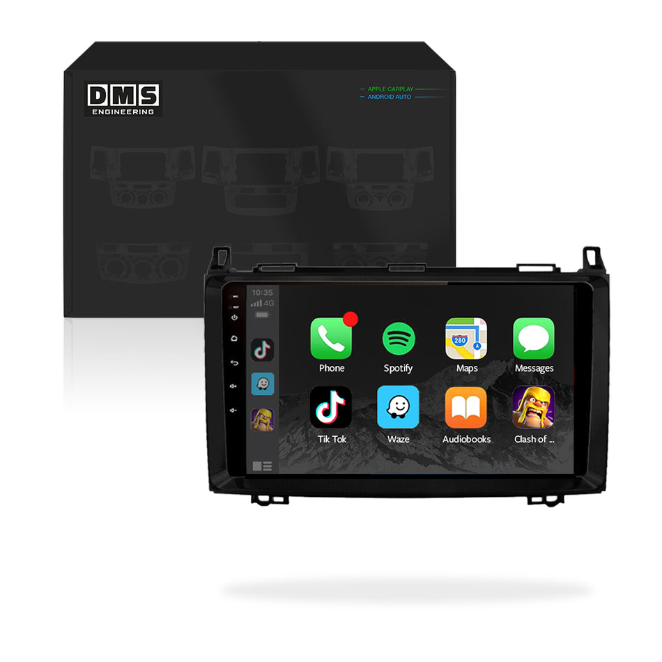 Mercedes-Benz Sprinter / 2500 / 3500 / W906 (2006 - 2012) 9" Wireless Android 12 Head Unit for Apple CarPlay / Android Auto