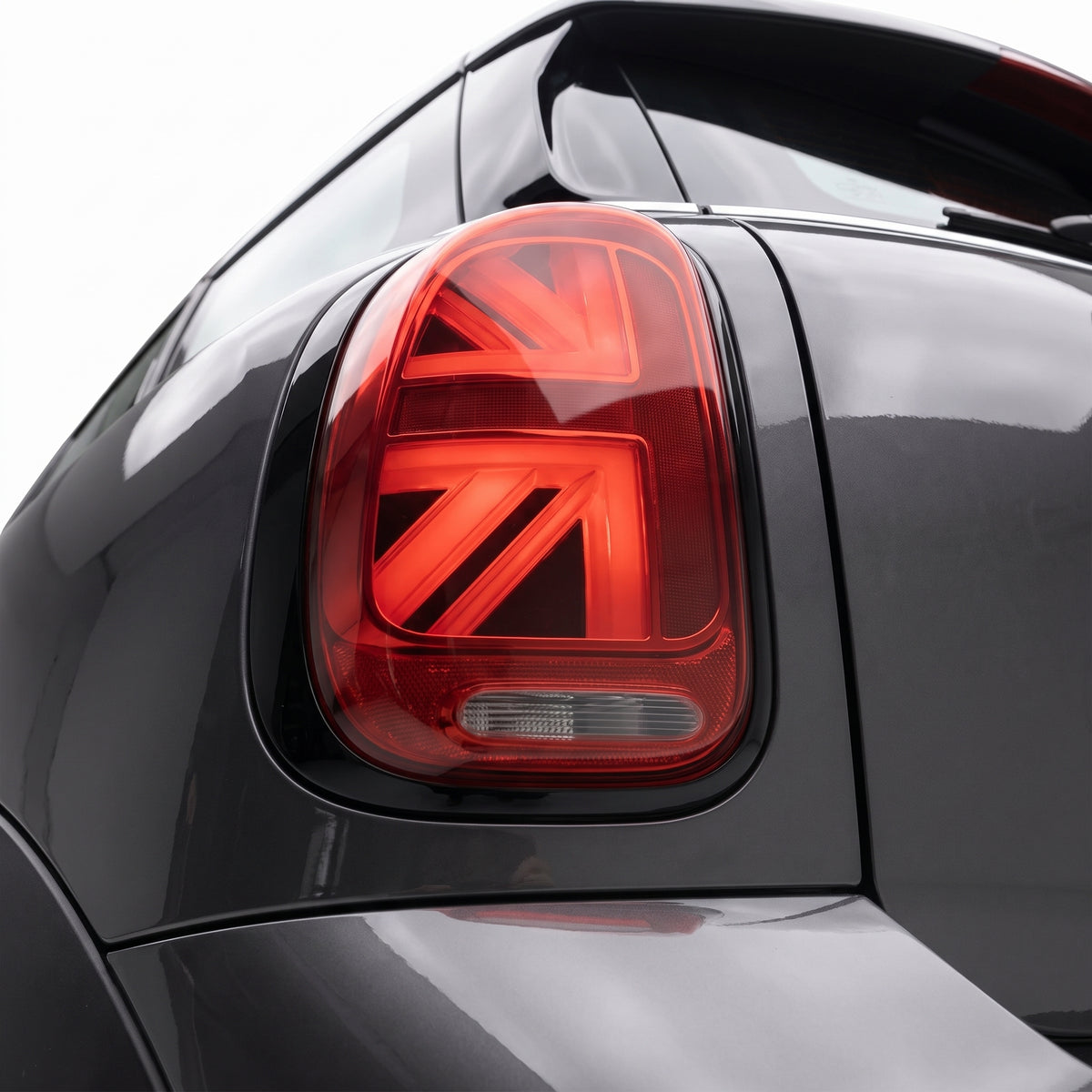 Mini Cooper Countryman R60 (2010 - 2016) Sequential Dark Red LED Tail Lights LH + RH installed close-up