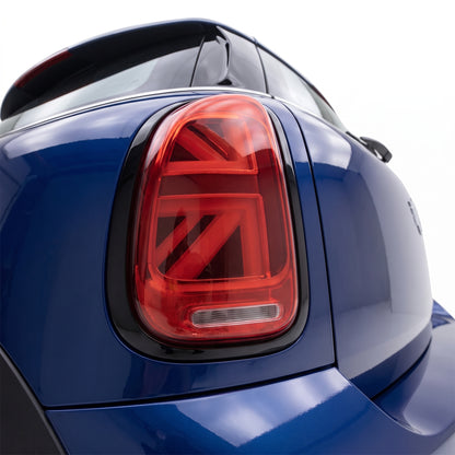 Mini Cooper Countryman R60 (2010 - 2016) Sequential Red LED Tail Lights LH + RH installed close-up
