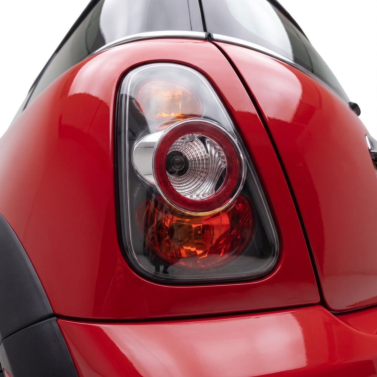 Mini Cooper R50 / R53 (2001 - 2006) Altezza Halogen Tail Lights LH + RH installed close-up