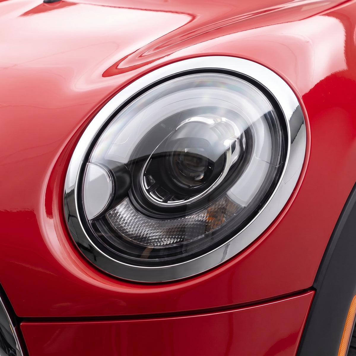 Mini Cooper R55 / R56 / R57 / R58 / R59 (2007 - 2013) Halogen Model F56 Style 3D LED Bar DRL Dual Beam Projector Headlights LH + RH installed