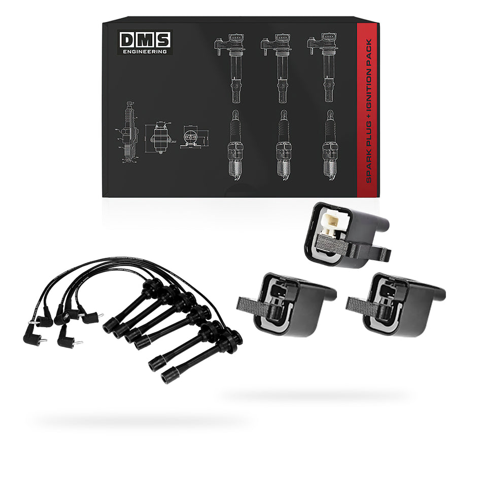 Mitsubishi Challenger PA (1998 - 2007) 3.0L Ignition Coil Packs and Spark Plug Leads Complete Set