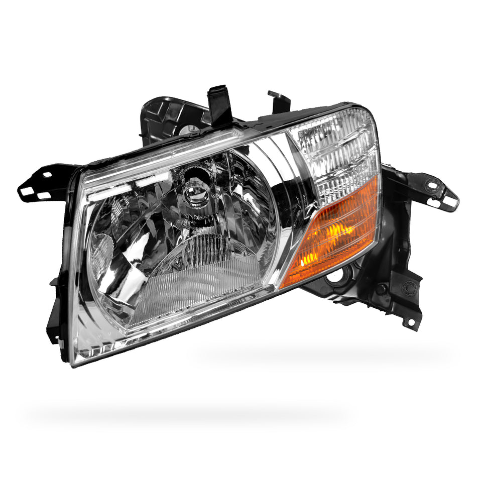 Mitsubishi Pajero NP (2002 - 2006) Clear Halogen OEM Style Headlights LH + RH