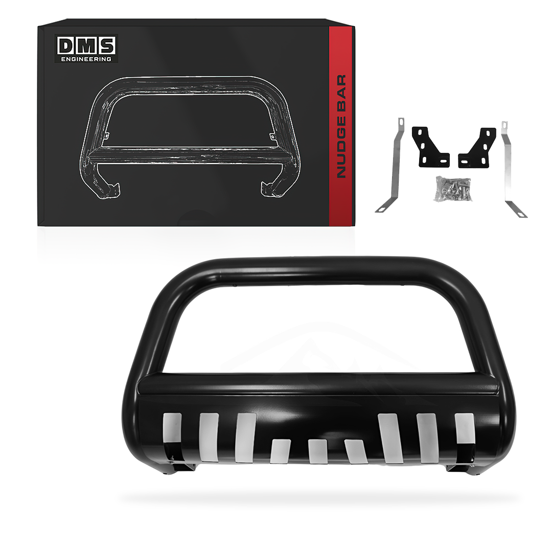 Mitsubishi Triton ML / MN (2006 - 2014) Black Stainless Steel Nudge Bar