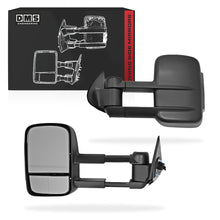 Mitsubishi Triton ML / MN (2006 - 2015) Black Electric LED Indicators Extendable Towing Side Mirrors LH + RH (Copy)