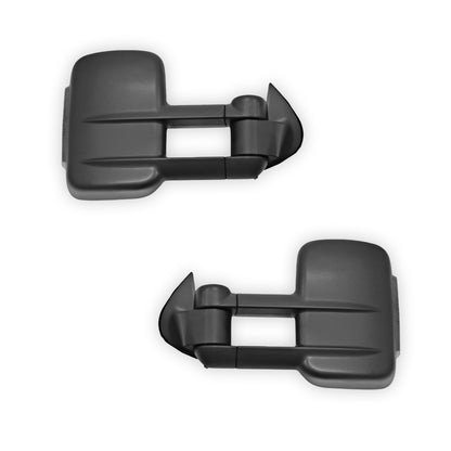 Mitsubishi Triton ML / MN (2006 - 2015) Black Electric LED Indicators Extendable Towing Side Mirrors LH + RH (Copy)