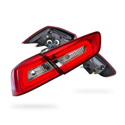 Mitsubishi Lancer CJ / CF (2007 - 2019) Clear Red 3D LED Tail Lights LH + RH