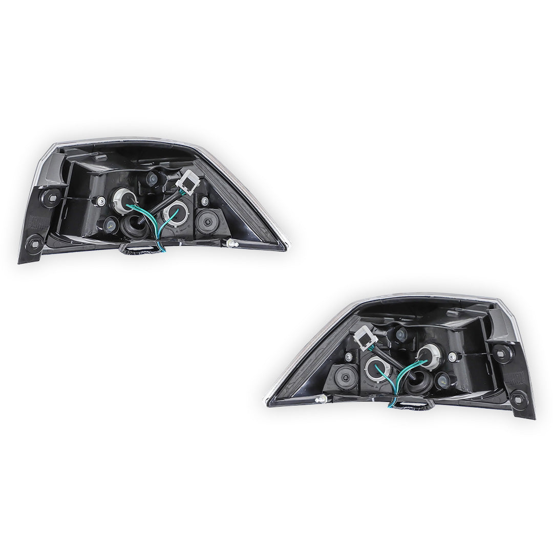 Mitsubishi Lancer CJ (2007 - 2014) Black Halogen OEM Style Tail Lights LH + RH