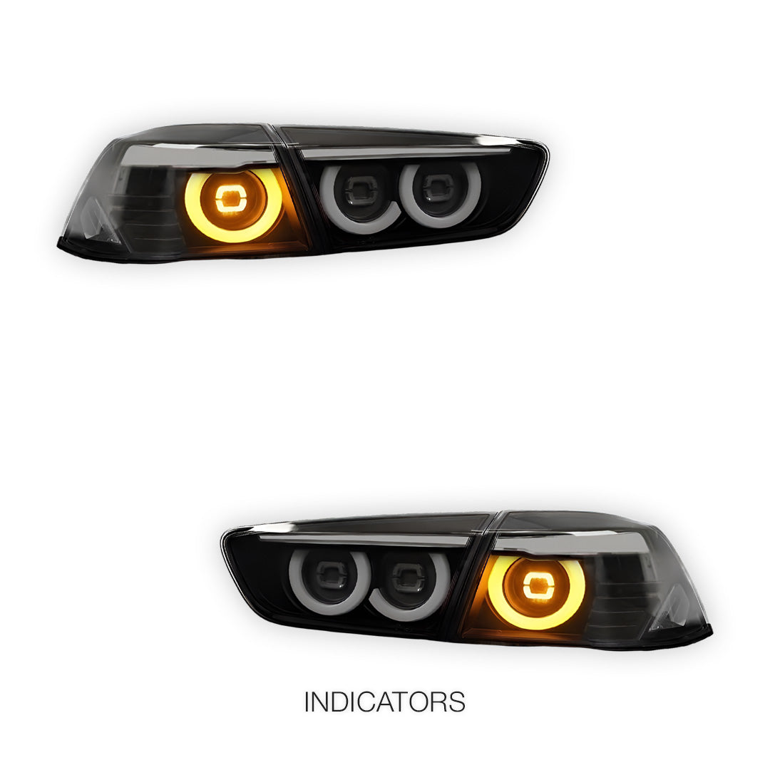 Mitsubishi Lancer CJ (2008 - 2018) Red Tail Lights LH + RH