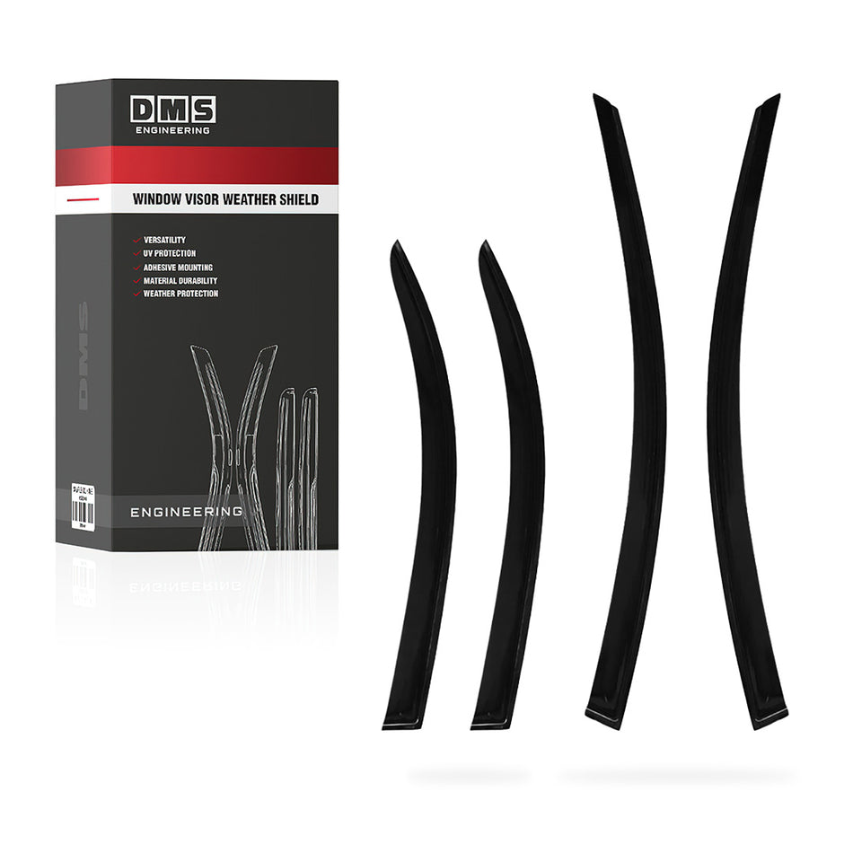 Mitsubishi Lancer CY Sedan (2007 - 2015) Front and Rear Window Visor Weather Shields