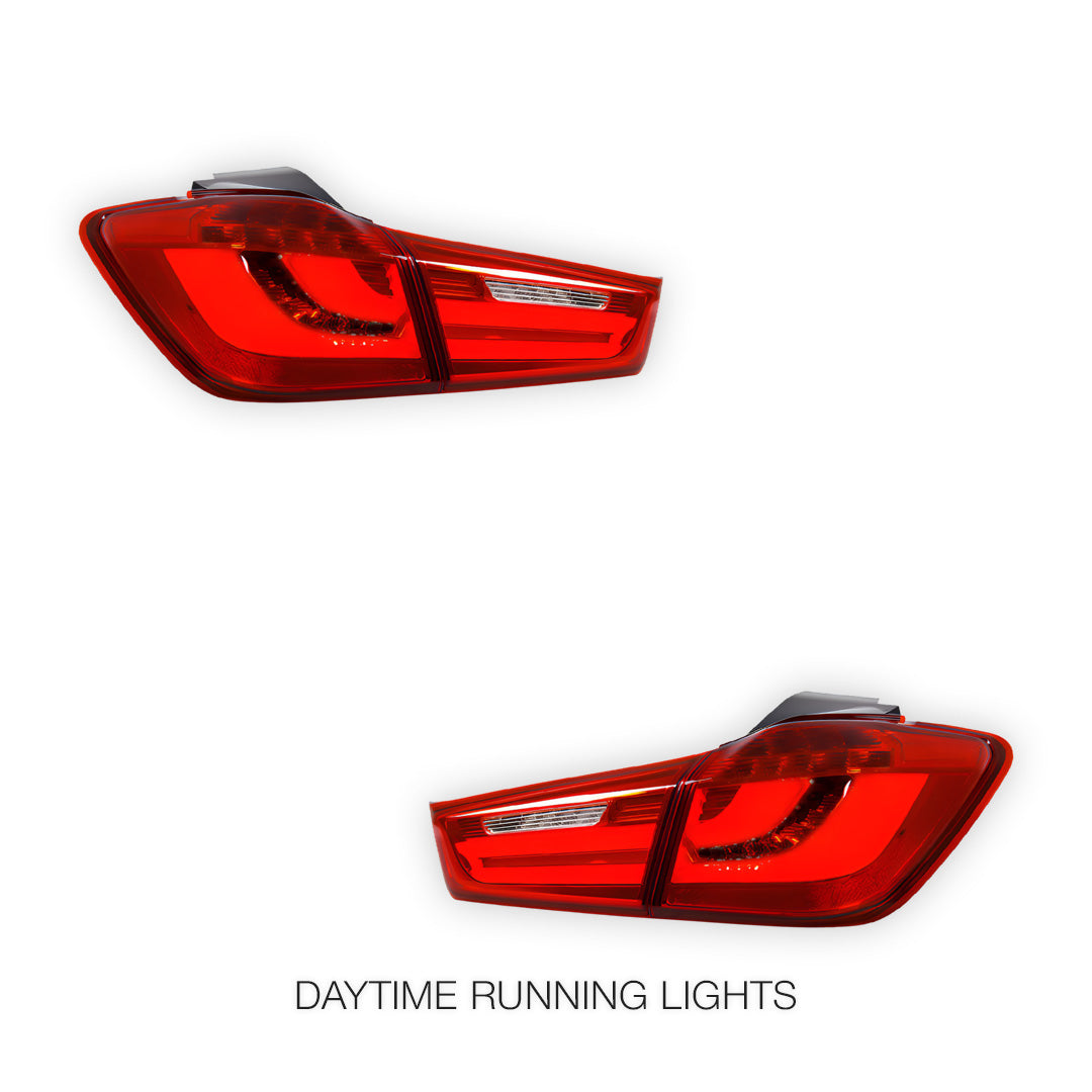 Mitsubishi Outlander ZJ / ZK (2011 - 2019) Red DRL Tail Lights LH + RH