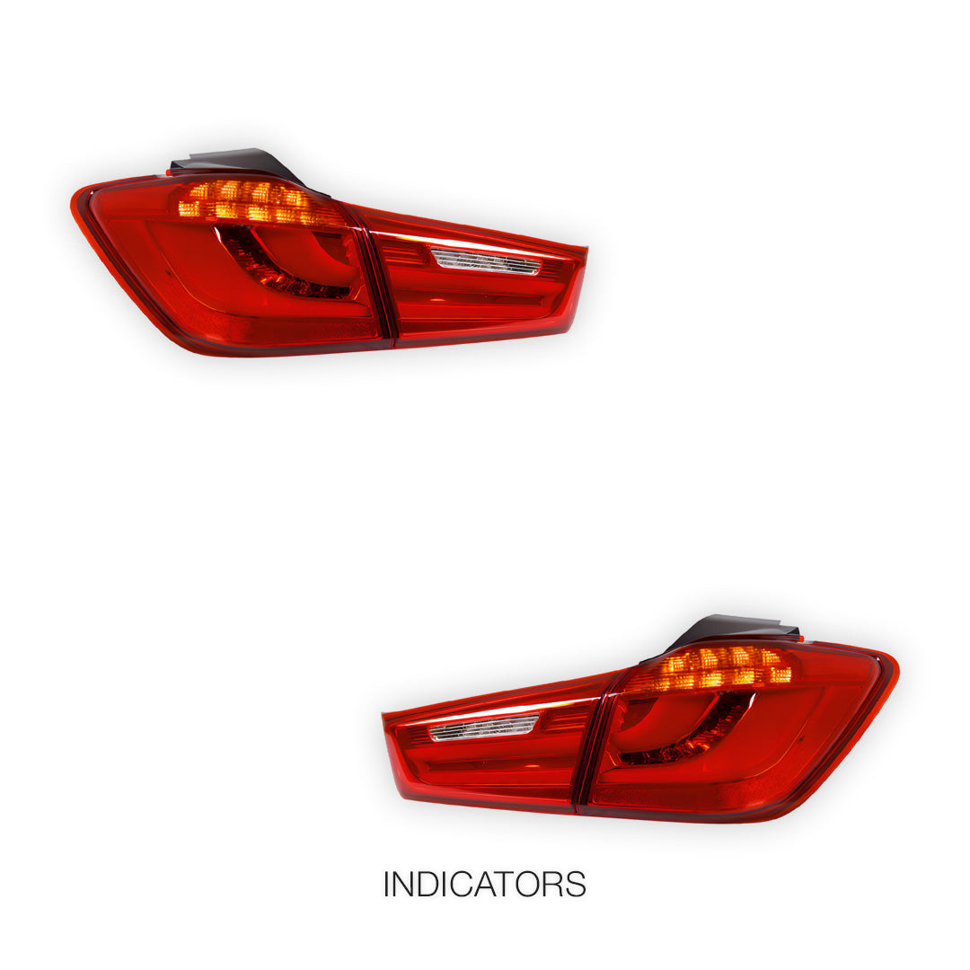 Mitsubishi Outlander ZJ / ZK (2011 - 2019) Red DRL Tail Lights LH + RH
