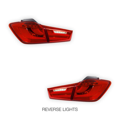 Mitsubishi Outlander ZJ / ZK (2011 - 2019) Red DRL Tail Lights LH + RH