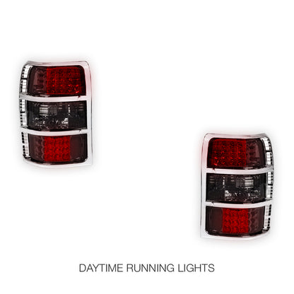 Mitsubishi Pajero NH / NJ / NK / NL (1992 - 1999) Smoked LED Tail Lights LH + RH