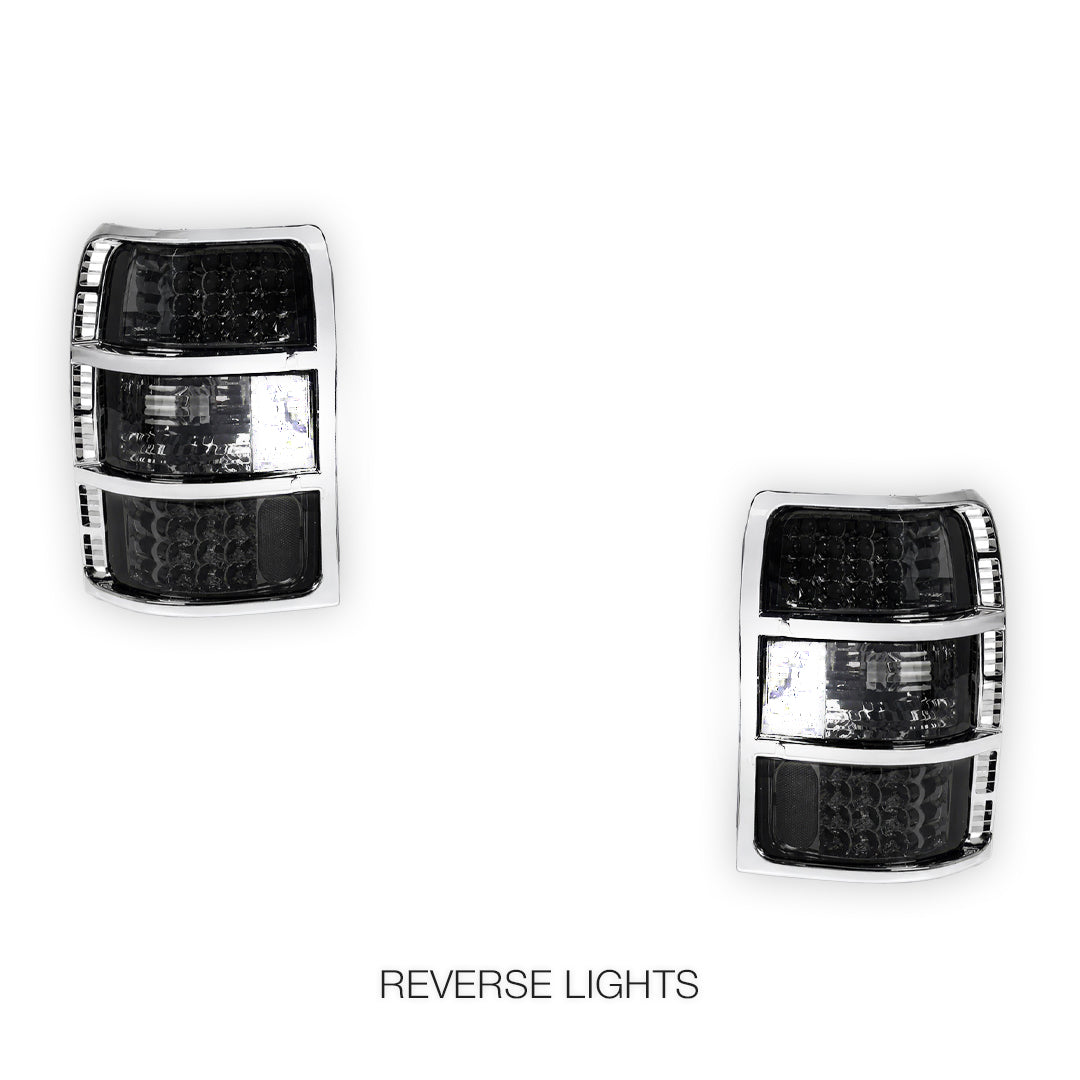 Mitsubishi Pajero NH / NJ / NK / NL (1992 - 1999) Smoked LED Tail Lights LH + RH