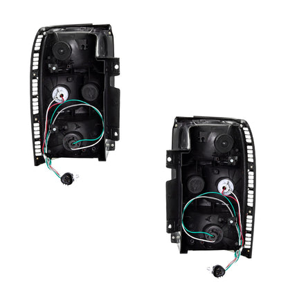 Mitsubishi Pajero NH / NJ / NK (1991 - 1997) Clear and Tinted Red Halogen Tail Lights LH + RH