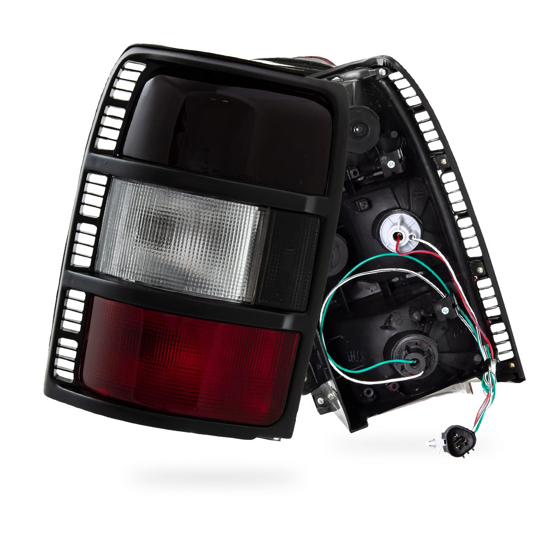 Mitsubishi Pajero NH / NJ / NK (1991 - 1997) Clear and Tinted Red Halogen Tail Lights LH + RH