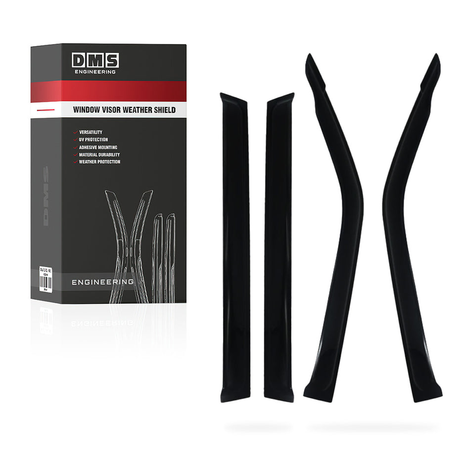 Mitsubishi Pajero NM / NP / NS / NT / NW / NX (2000 - 2021) Front and Rear Window Visor Weather Shields