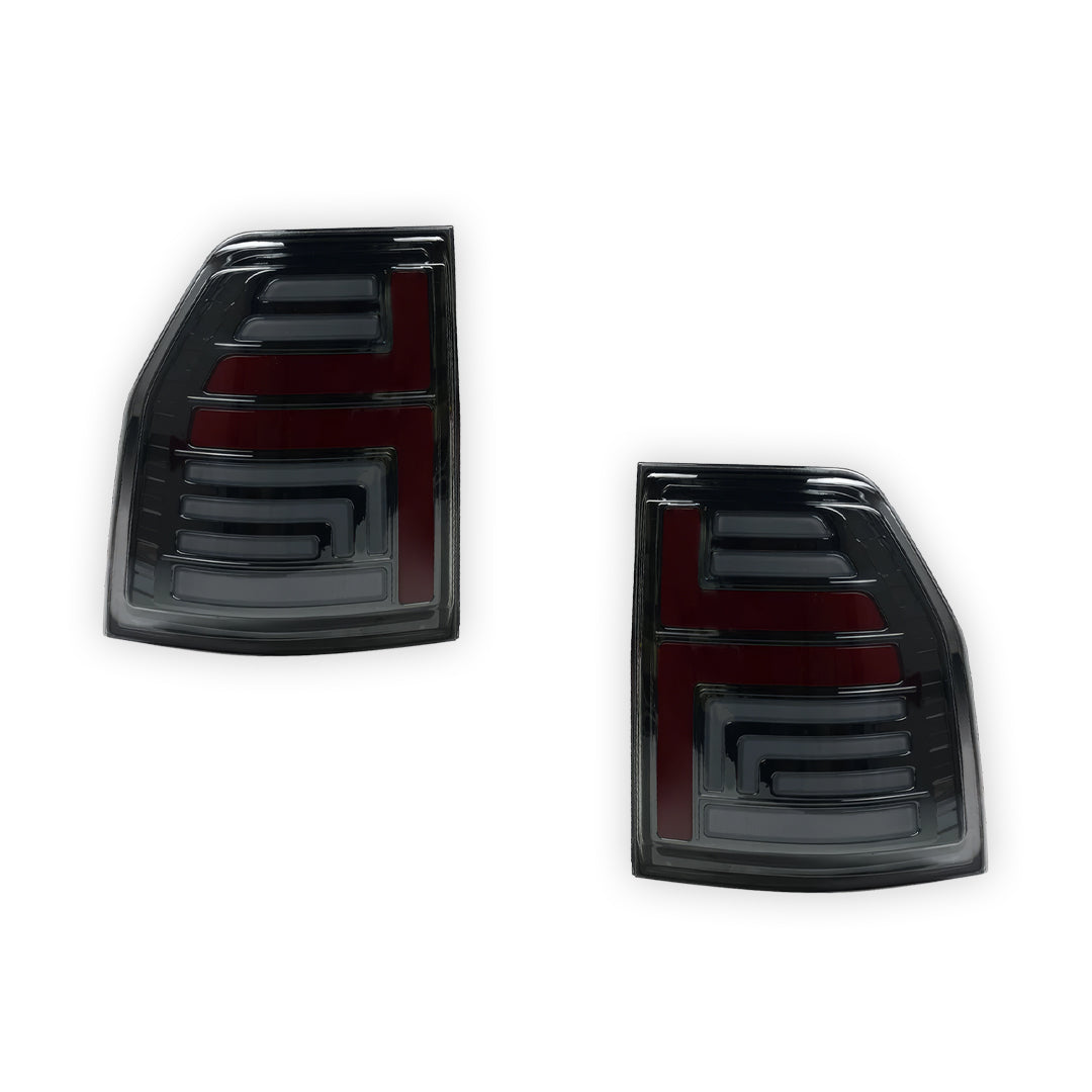Mitsubishi Pajero NS / NT / NW / NX (2007 - 2021) Sequential Smoked 3D Stripe Bar Full LED Tail Lights LH + RH