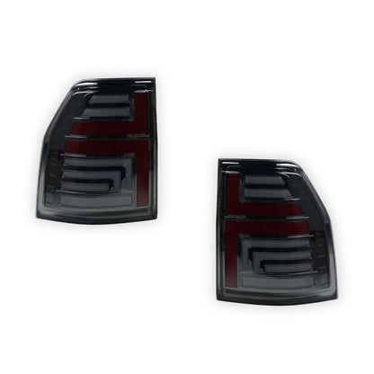 Mitsubishi Pajero NS / NT / NW / NX (2007 - 2021) Sequential Smoked 3D Stripe Bar Full LED Tail Lights LH + RH