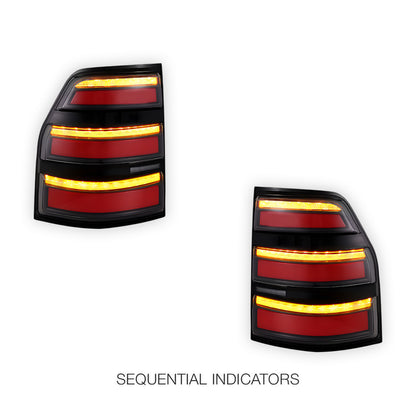 Mitsubishi Pajero NS / NT / NW / NX (2006 - 2021) Clear Animation DRL Sequential Tail Lights LH + RH