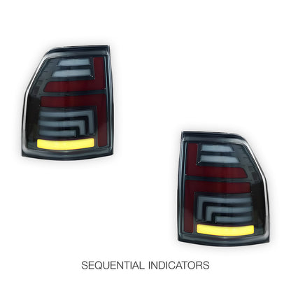 Mitsubishi Pajero NS / NT / NW / NX (2009 - 2020) Clear Tail Lights LH + RH