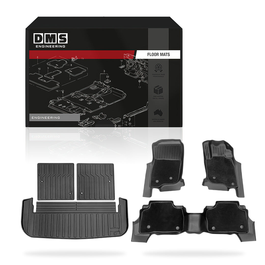 Mitsubishi Pajero Sport QE / QF / QG 7 - Seater (2015 - 2025) Double-Layer Car Floor Mats