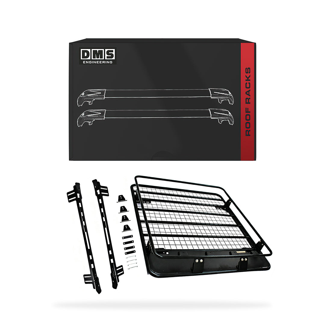 Mitsubishi Triton MQ / MR (2015 - 2024) Aluminum Flat Rack With Cage Extension