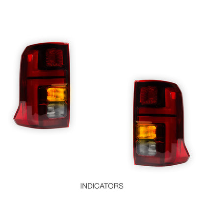 Mitsubishi Triton MV (2023 - 2026) Smoked Red Update LED Tail Lights LH + RH
