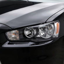 Mitsubishi Lancer CF (2015 - 2017) Clear / Black Halogen OEM Style Headlights LH + RH