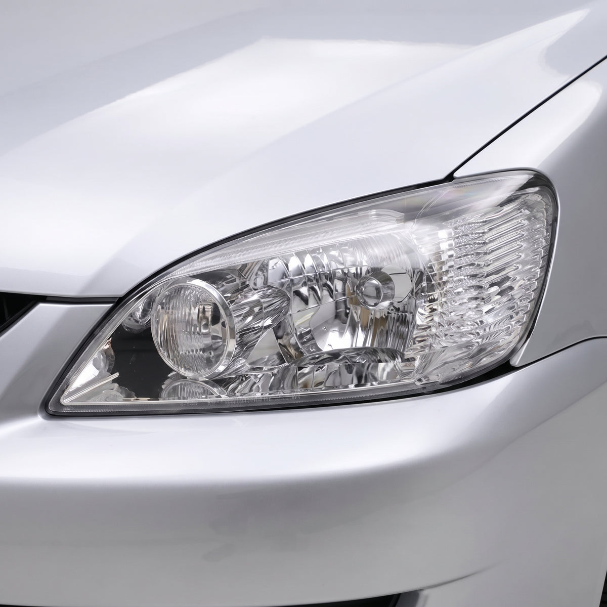 Mitsubishi Lancer CG (2002 - 2003) Chrome Headlights LH + RH installed