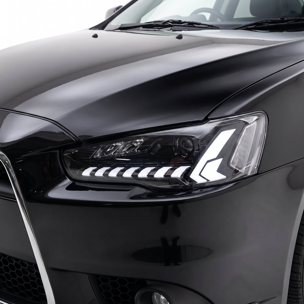 Mitsubishi Lancer CJ / CY / CZ (2008 - 2020) Clear Animation Sequential Headlights LH + RH installed