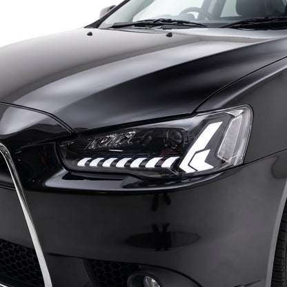 Mitsubishi Lancer CJ / CY / CZ (2008 - 2020) Clear Animation Sequential Headlights LH + RH installed