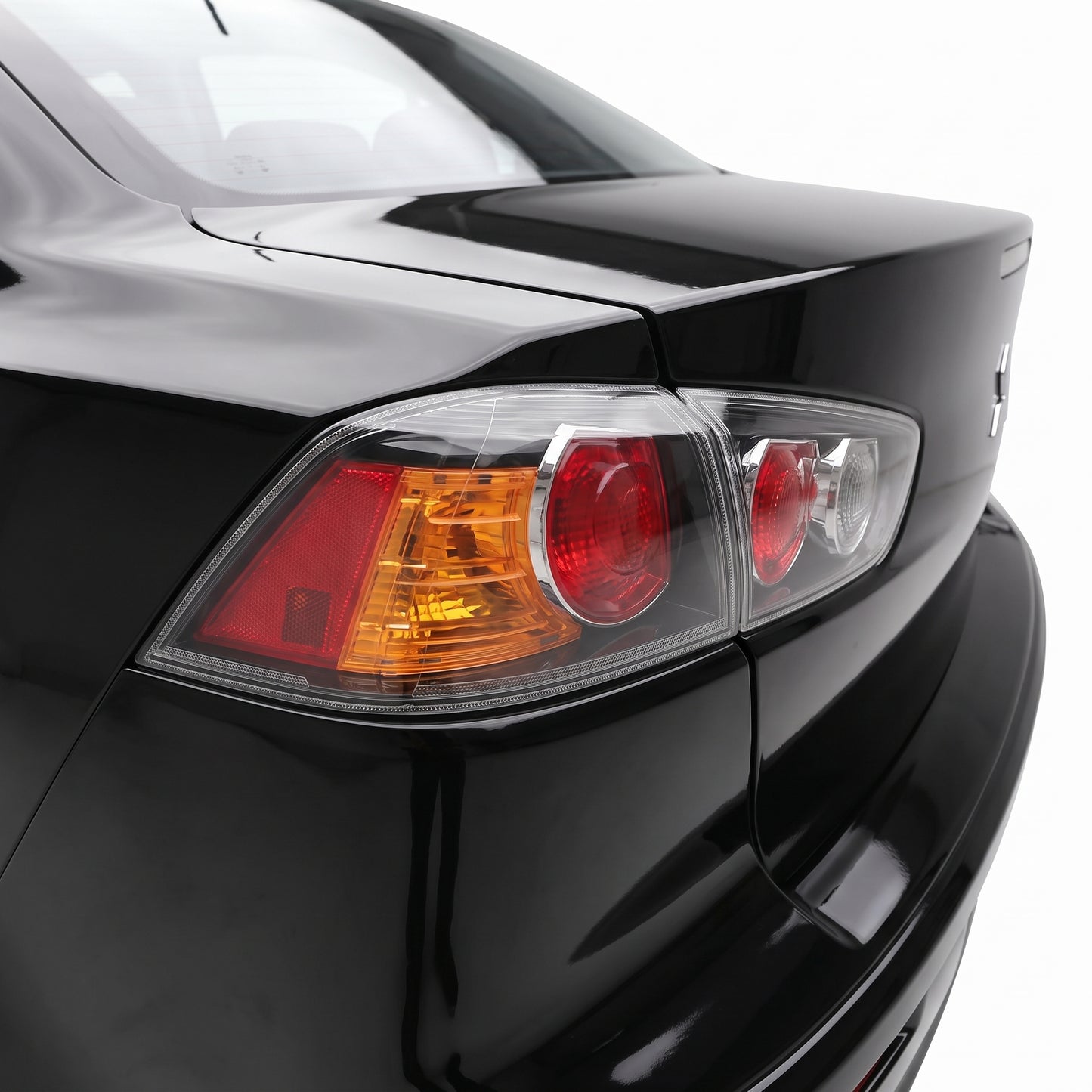 Mitsubishi Lancer CJ (2007 - 2014) Black Halogen OEM Style Tail Lights LH + RH
