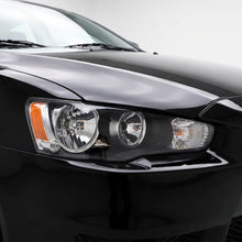 Mitsubishi Lancer CJ (2007 - 2015) Clear / Black Halogen OEM Style Headlights LH + RH