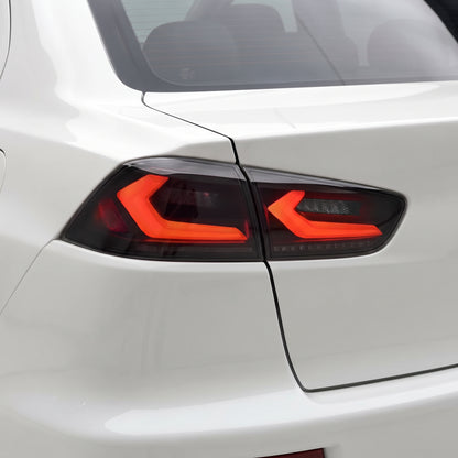 Mitsubishi Lancer Evo X / CJ / CF (2008 - 2018) Smoked 3D Sequential Tail Lights LH + RH